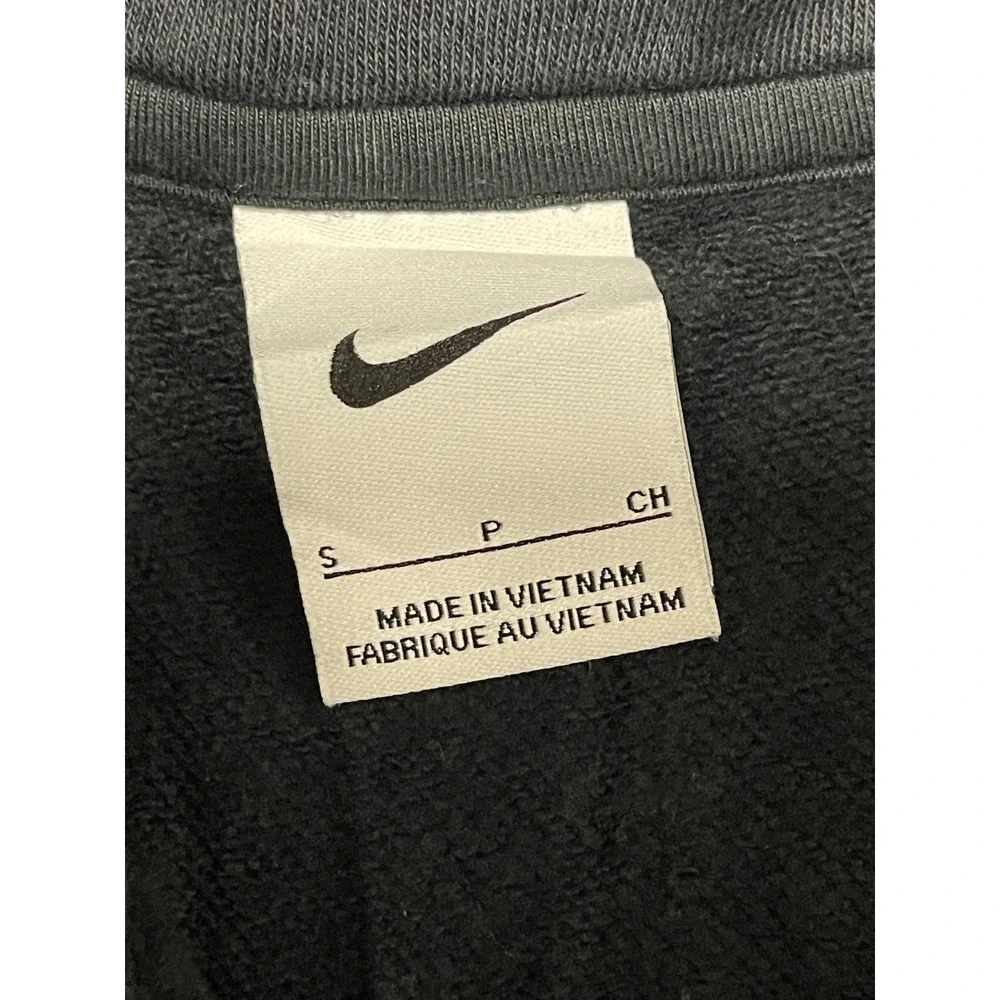 Nike Mens Quarter Zip Pullover Sweatshirt Black College Football Mascot Small